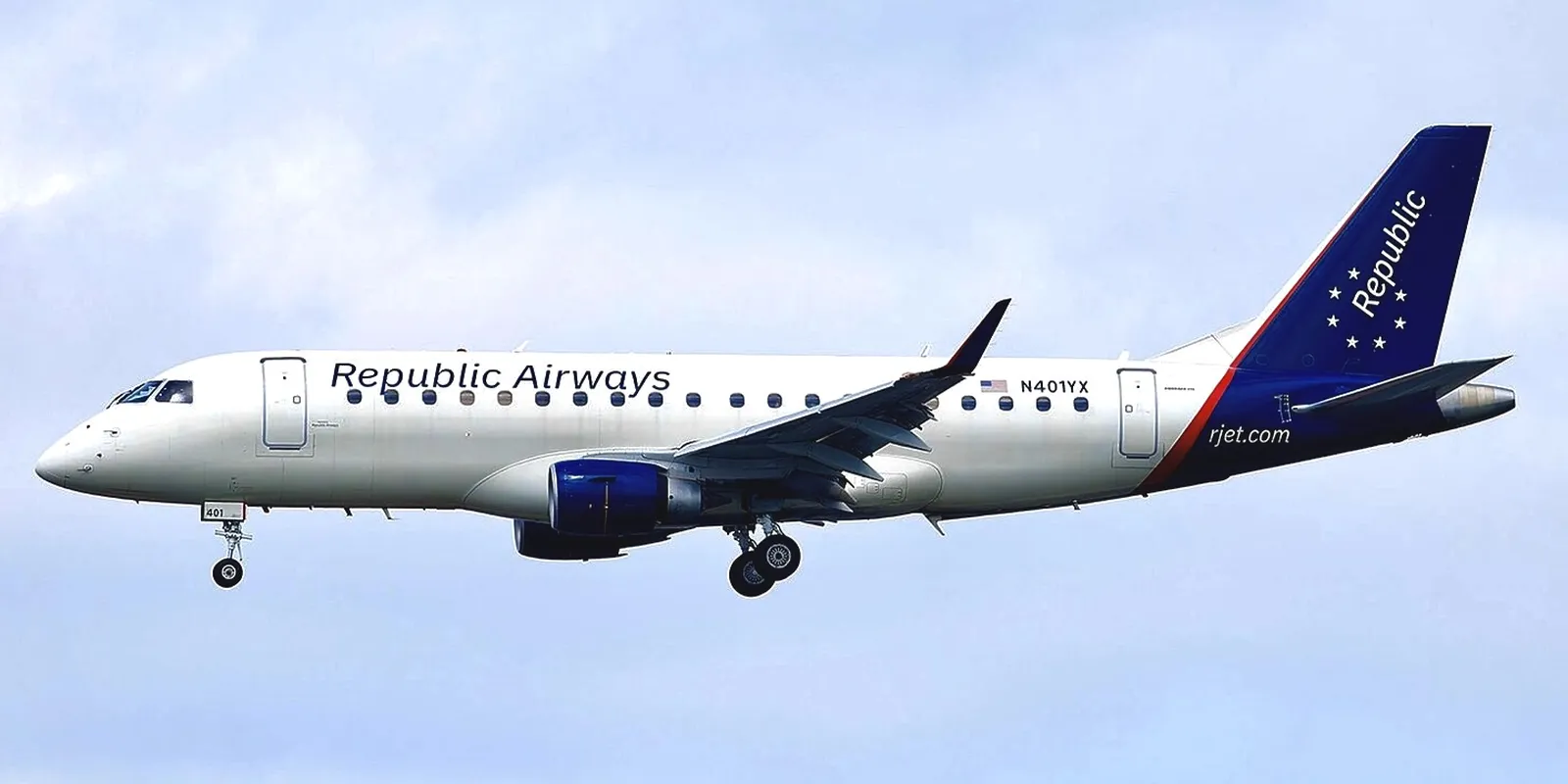 Republic Airlines, a única companhia regional que voa simultaneamente para três grandes companhias
