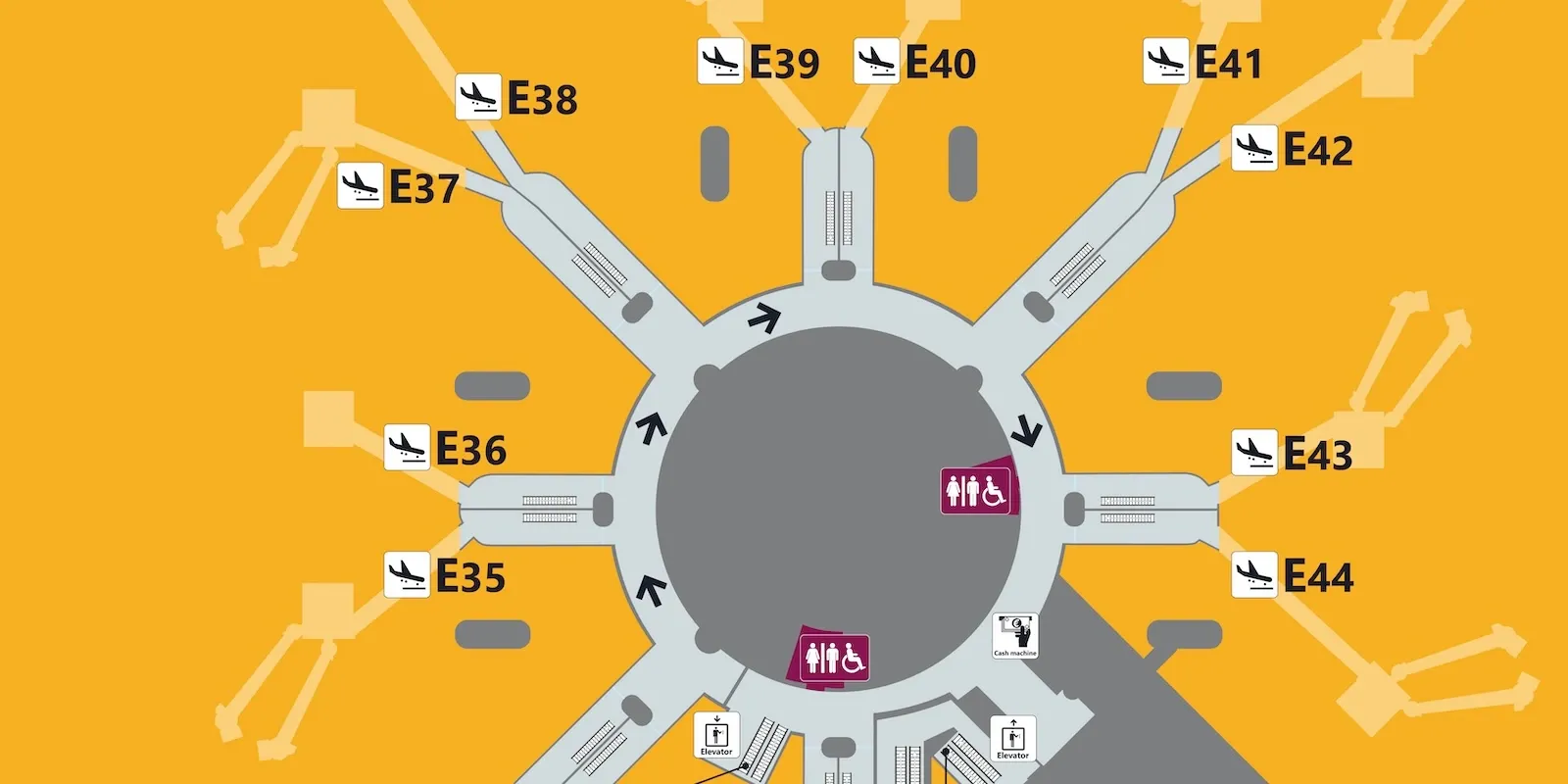 Mapas do aeroporto: mover-te como um perito nos terminais