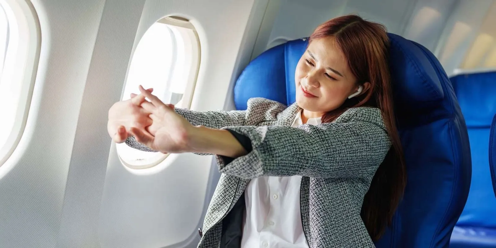 Come e quando muoversi durante un volo lungo