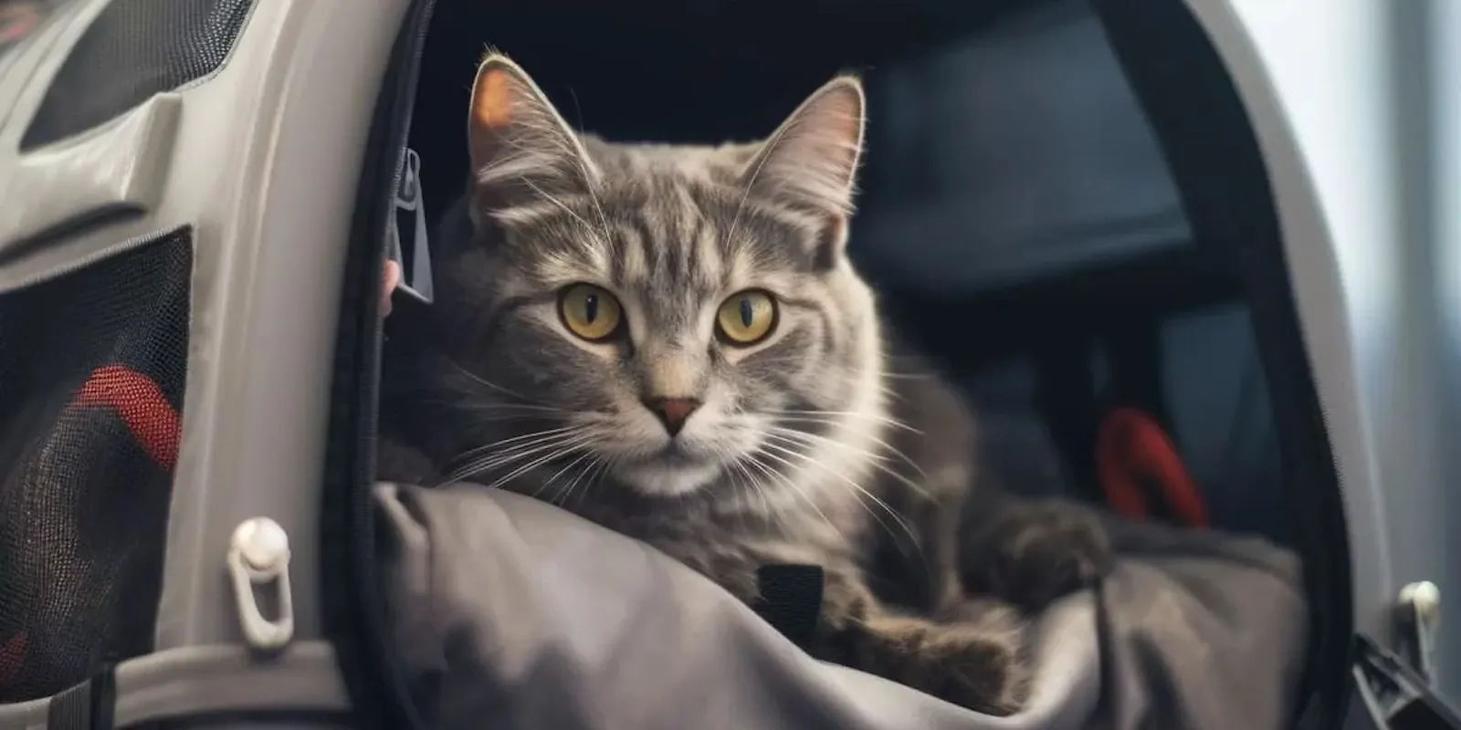 Gatos em voo: como gerir o stress felino