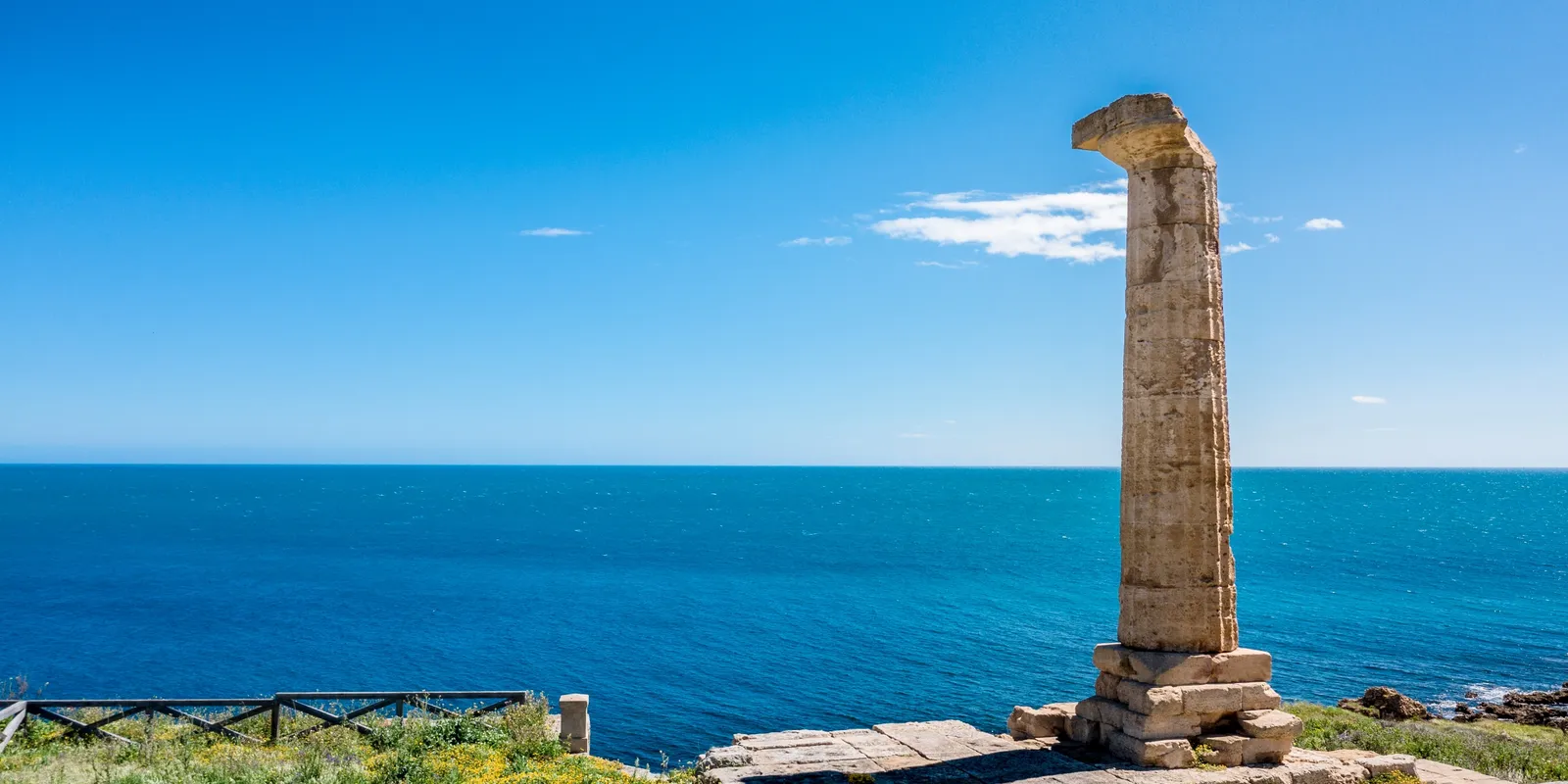 Crotone: l'unica colonna rimasta del tempio di Hera
