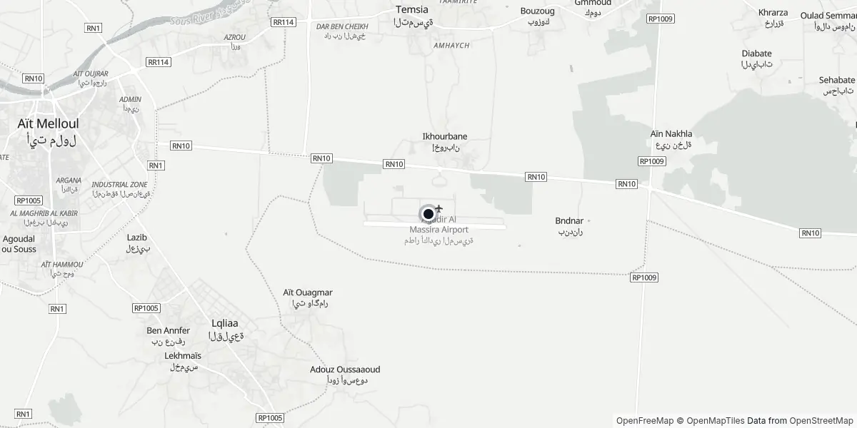 Dintorni dell'aeroporto