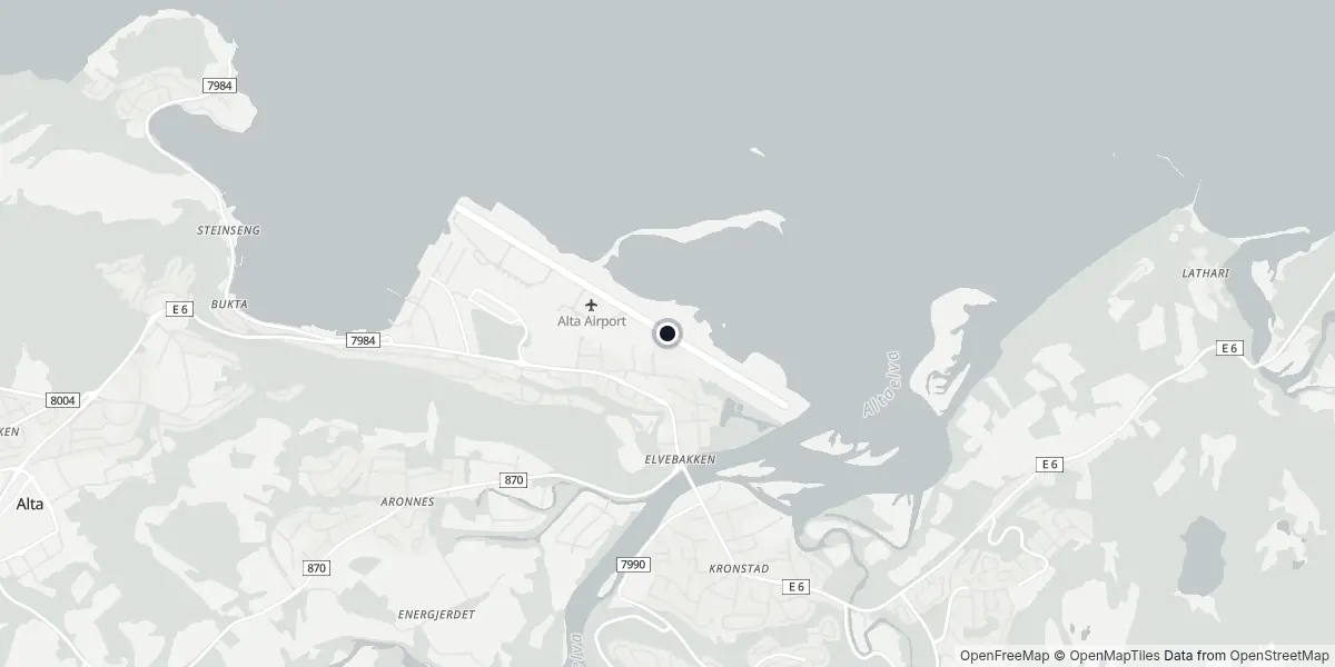 Mapa do Aeroporto de Alta