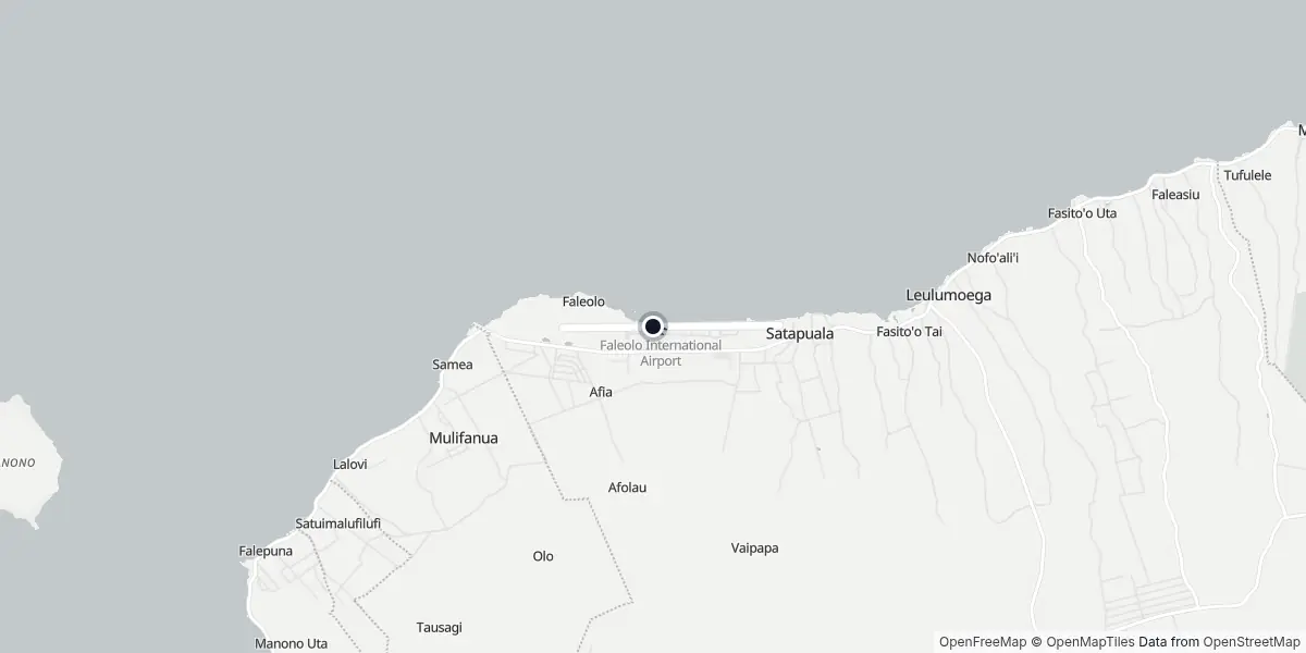 Mapa do Aeroporto de Apia - Faleolo
