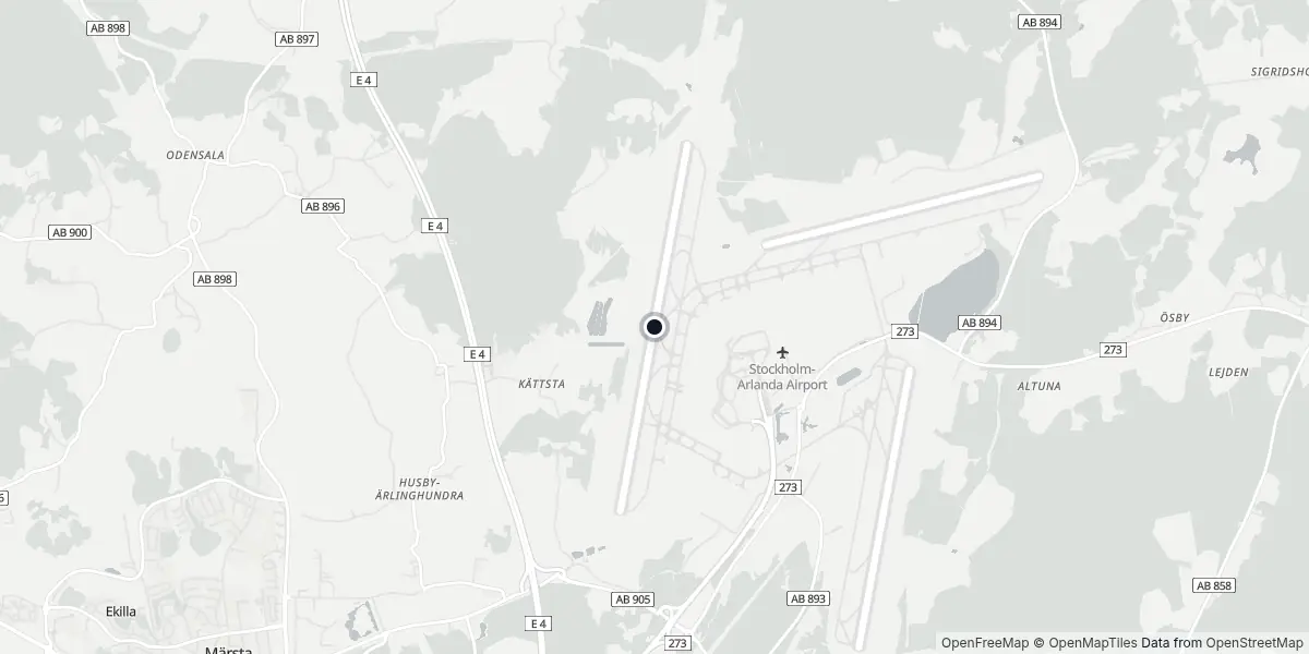 Mappa dell'Aeroporto di Stoccolma - Arlanda