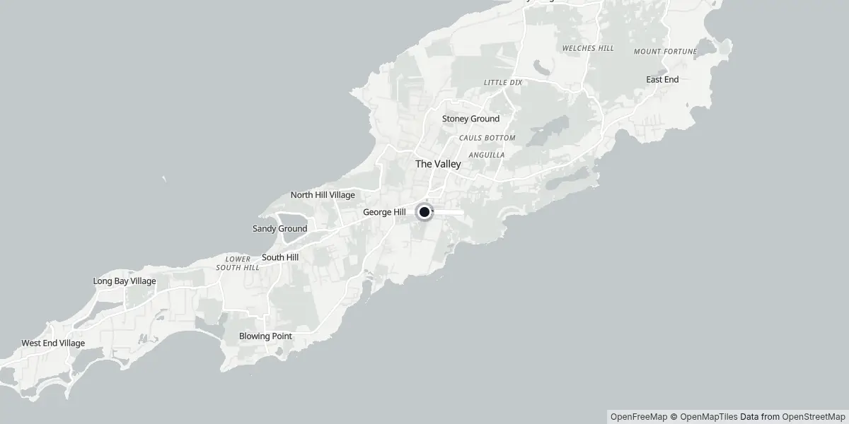 Mappa dell'Aeroporto di Anguilla - Wallblake