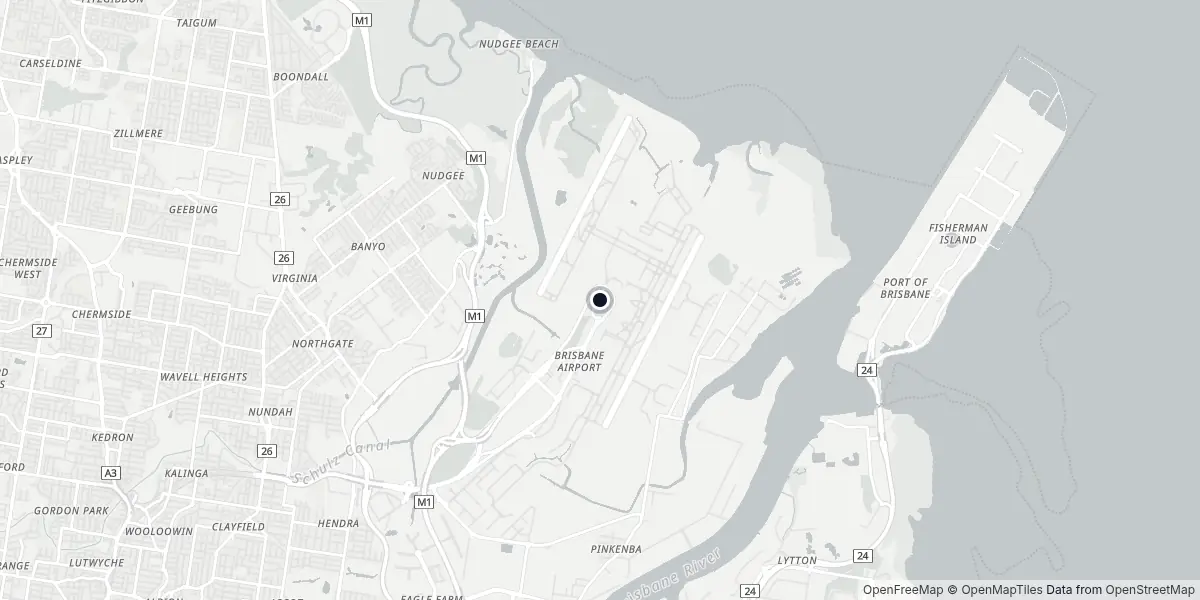 Mappa dell'Aeroporto di Brisbane