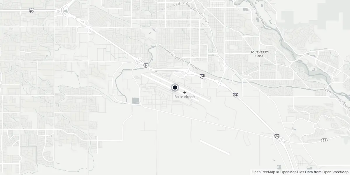 Mappa dell'Aeroporto di Boise - Gowen Field