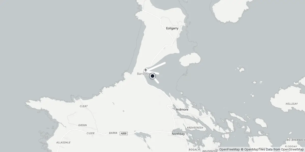 Mapa do Aeroporto de Barra