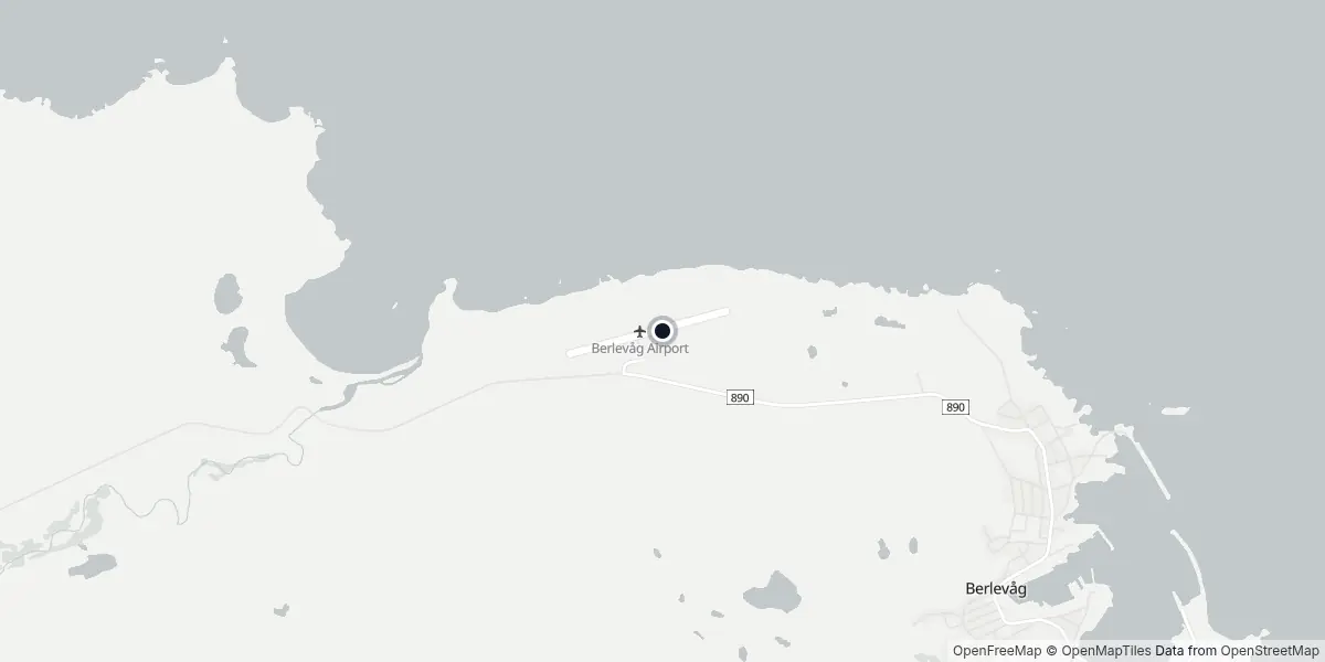 Mappa dell'Aeroporto di Berlevåg