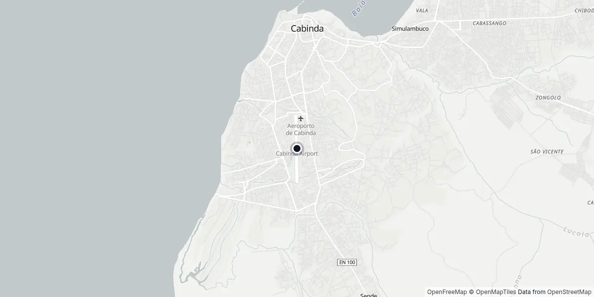 Mappa dell'Aeroporto di Cabinda