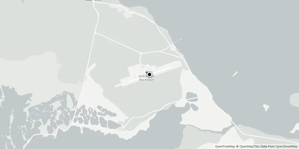 Mapa do Aeroporto de Jardines del Rey