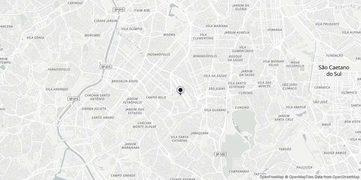 Mapa do Aeroporto de São Paulo - Congonhas