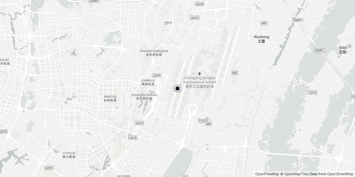 Mappa dell'Aeroporto di Chongqing - Jiangbei