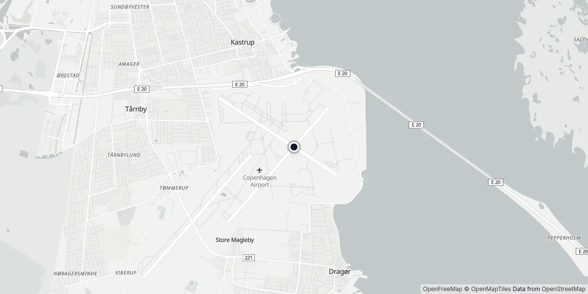 Mappa dell'Aeroporto di Copenaghen - Kastrup
