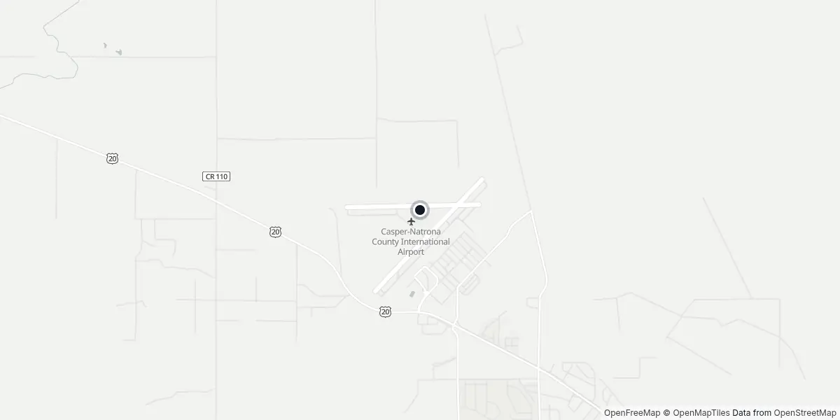 Mappa dell'Aeroporto di Casper - Natrona County