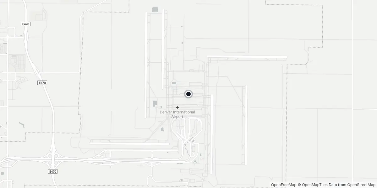 Mappa dell'Aeroporto di Denver