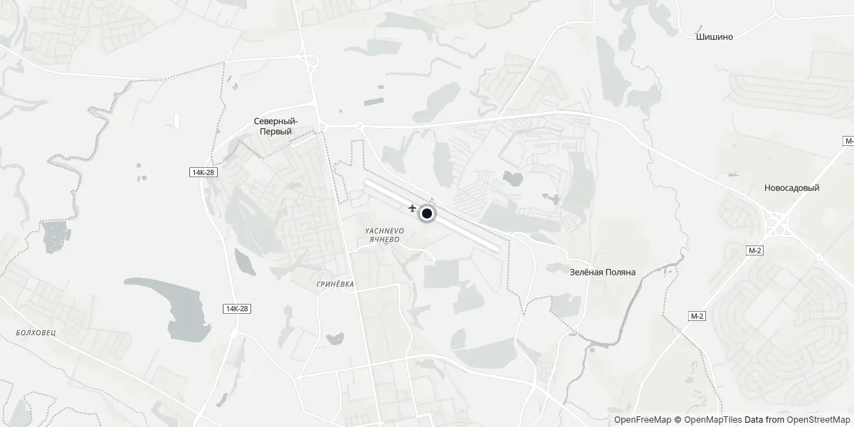 Mappa dell'Aeroporto di Belgorod
