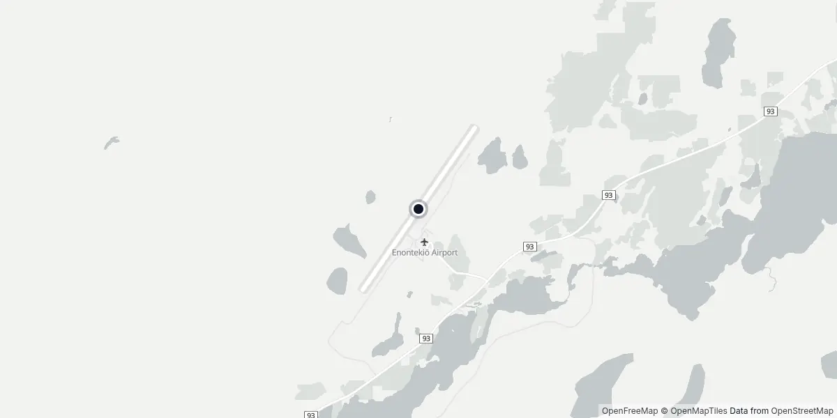 Mappa dell'Aeroporto di Enontekio
