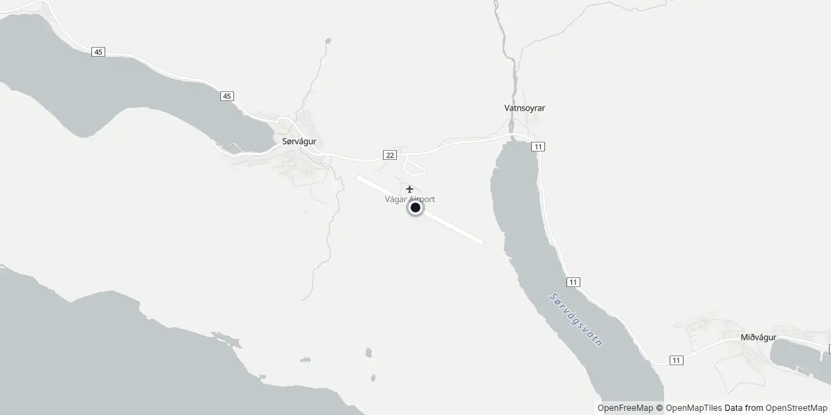 Mapa do Aeroporto de Vagar