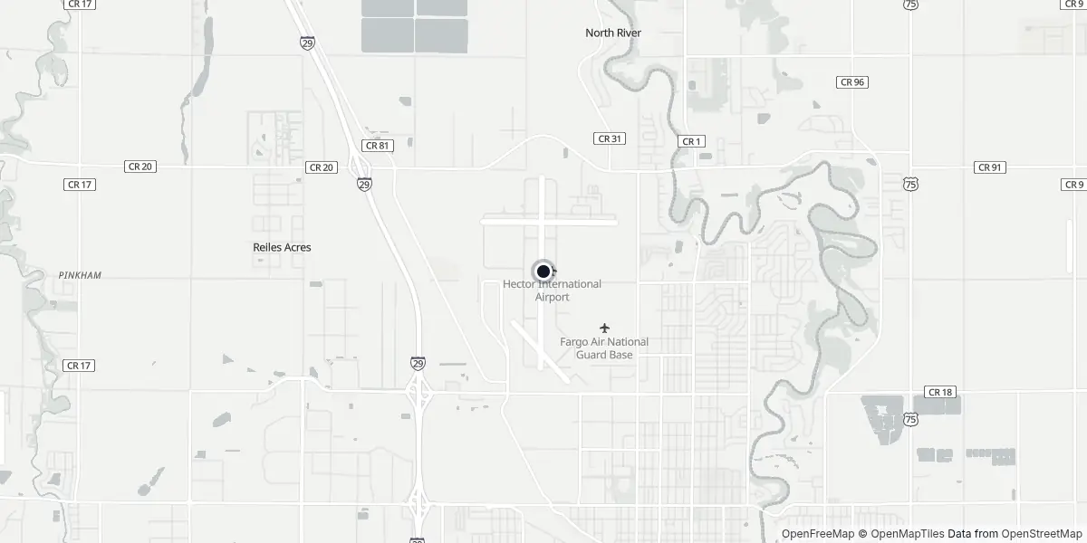 Mappa dell'Aeroporto di Fargo - Hector