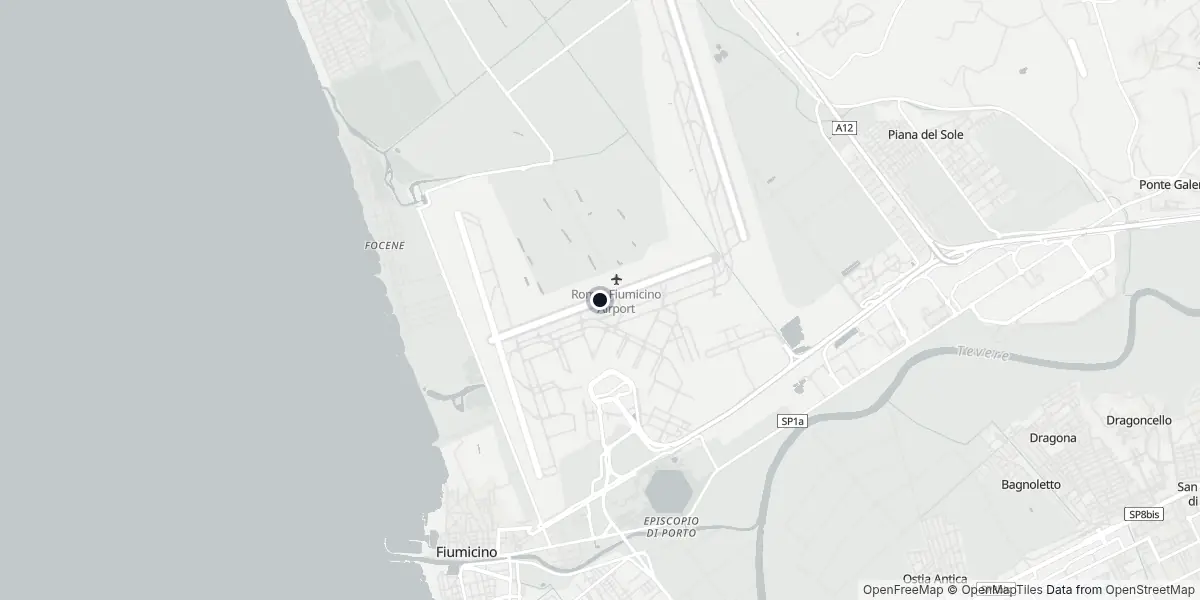 Mappa dell'Aeroporto di Roma - Fiumicino