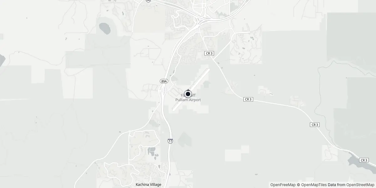 Mapa do Aeroporto de Flagstaff - Pulliam