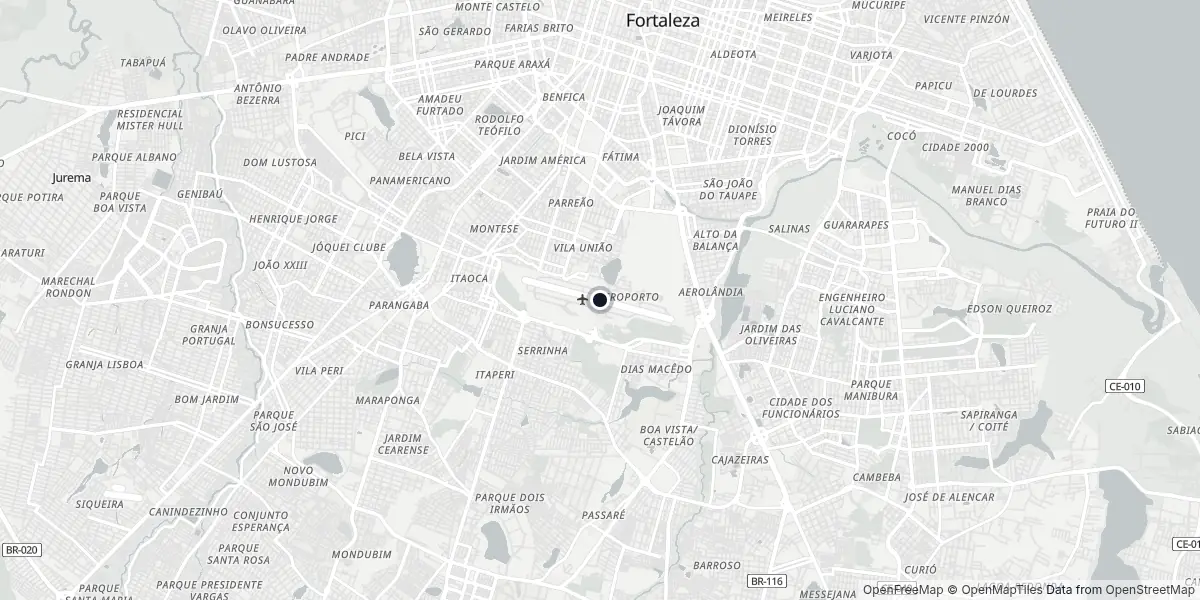 Mapa do Aeroporto de Fortaleza - Pinto Martins