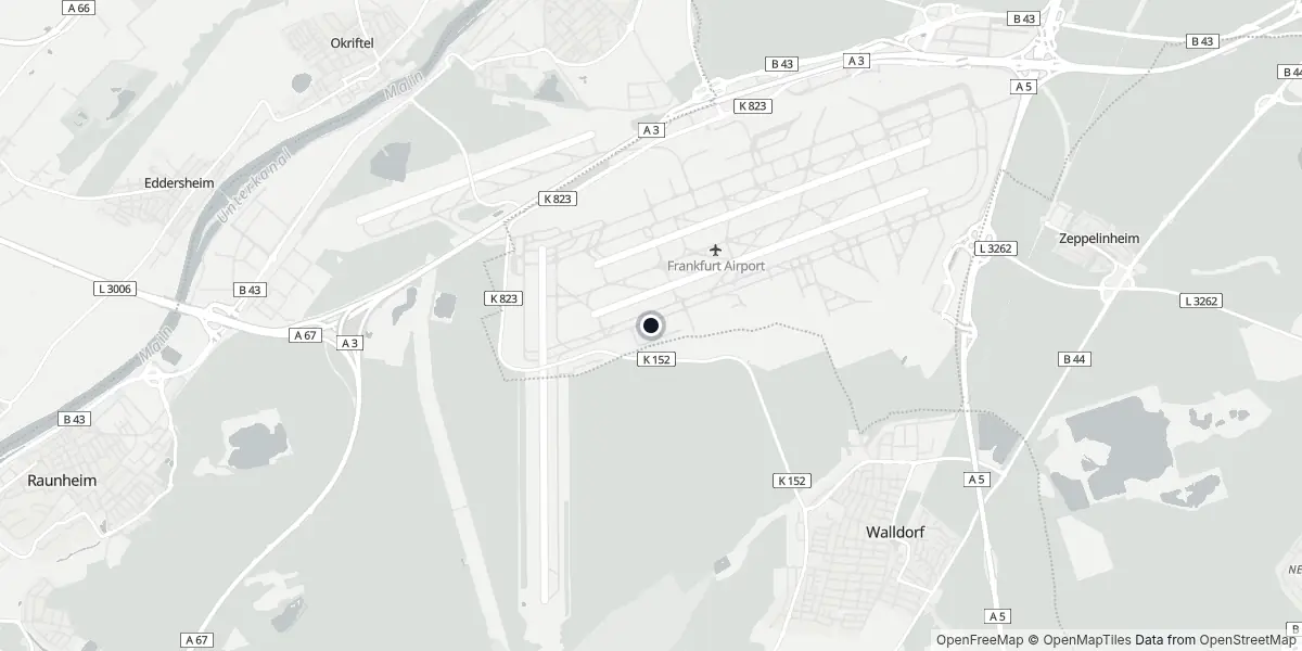 Mapa do Aeroporto de Frankfurt am Main