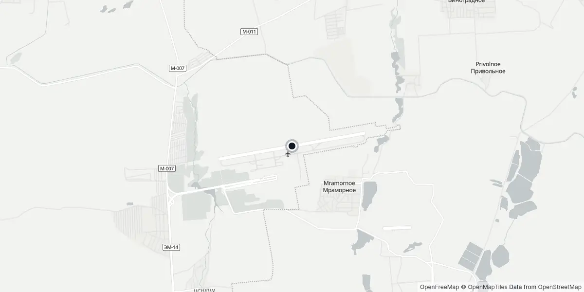 Mappa dell'Aeroporto di Biškek - Manas