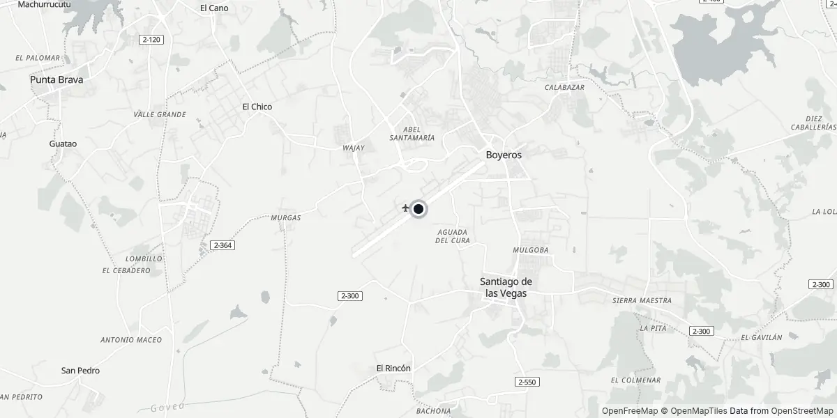 Mappa dell'Aeroporto dell'Avana - José Martí