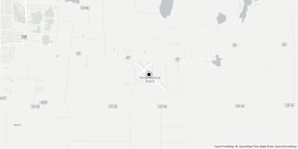 Mappa dell'Aeroporto di Hibbing - Chisholm