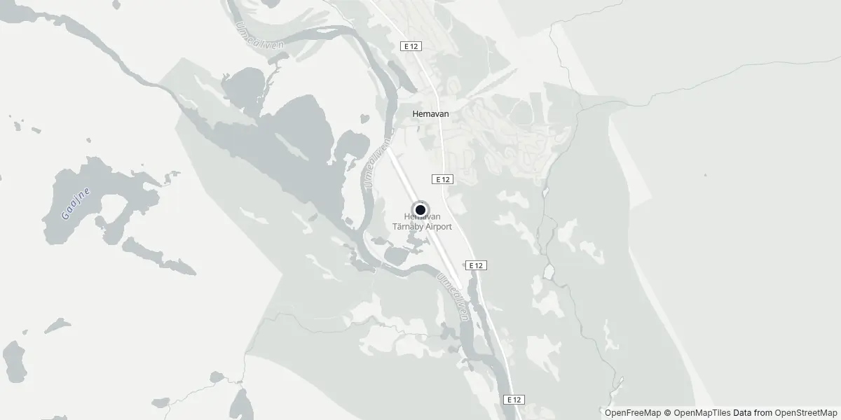 Mapa do Aeroporto de Hemavan