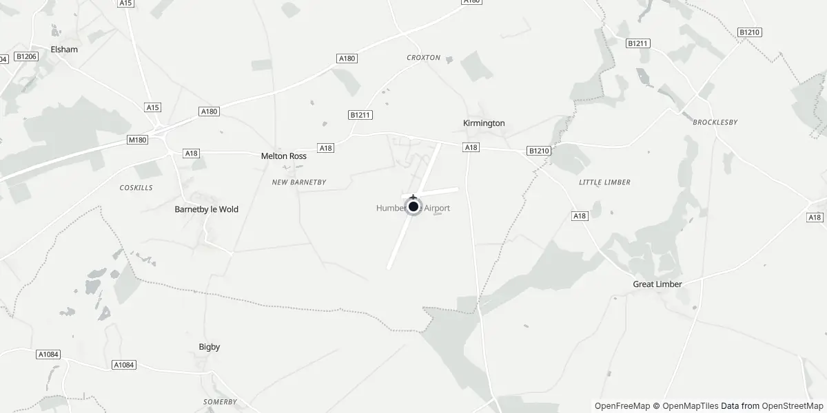 Mapa do Aeroporto de Humberside