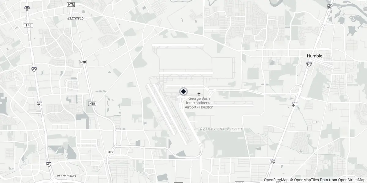 Mappa dell'Aeroporto di Houston - George Bush