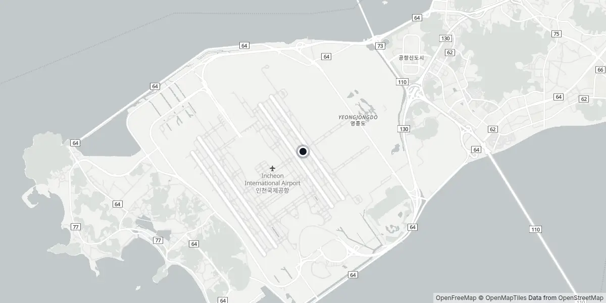 Mappa dell'Aeroporto di Seul - Incheon