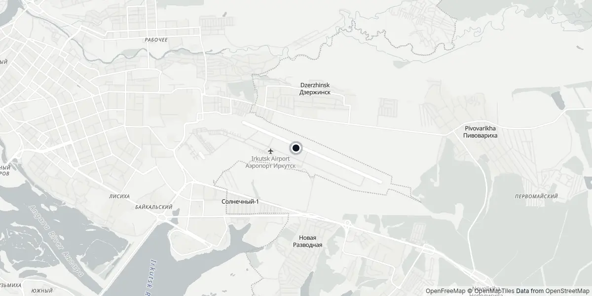 Mappa dell'Aeroporto di Irkutsk