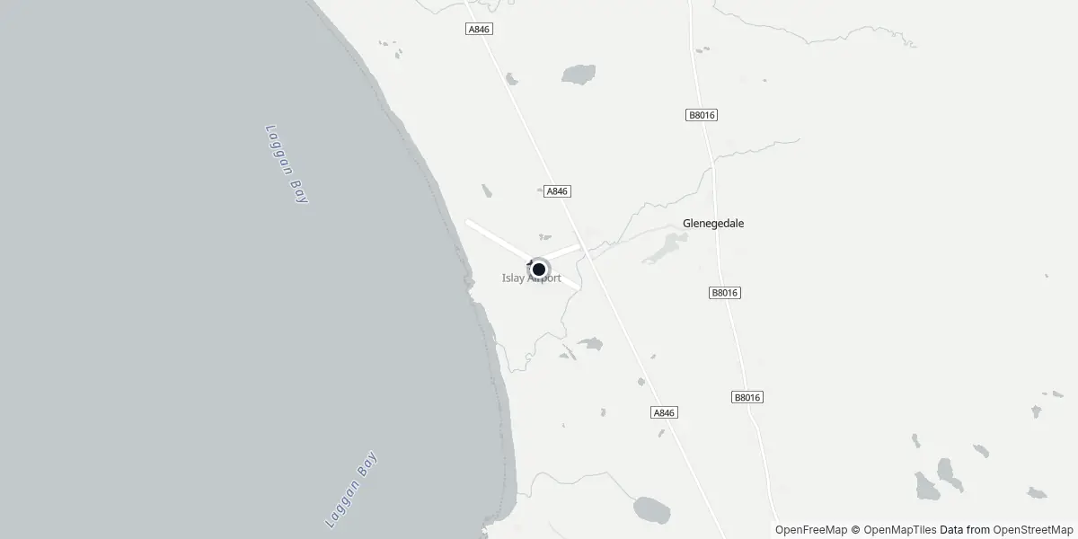 Mappa dell'Aeroporto di Islay