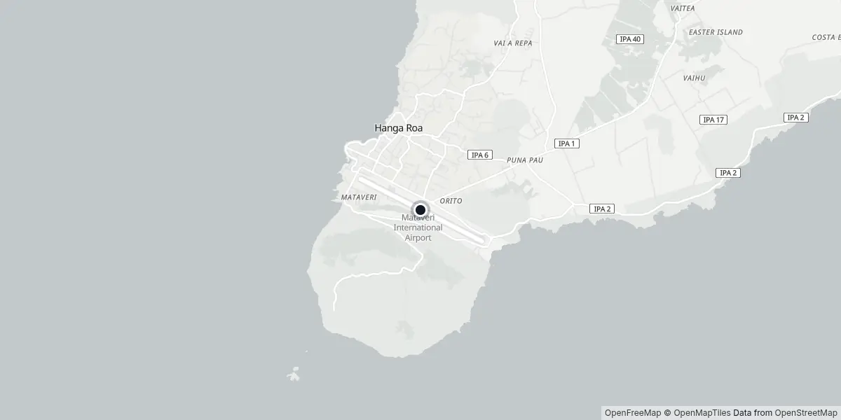Mapa do Aeroporto de Ilha de Páscoa - Mataveri