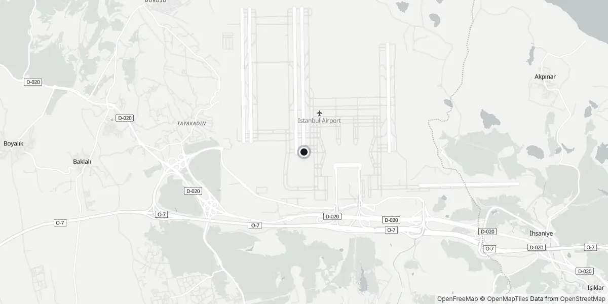 Mappa dell'Aeroporto di Istanbul