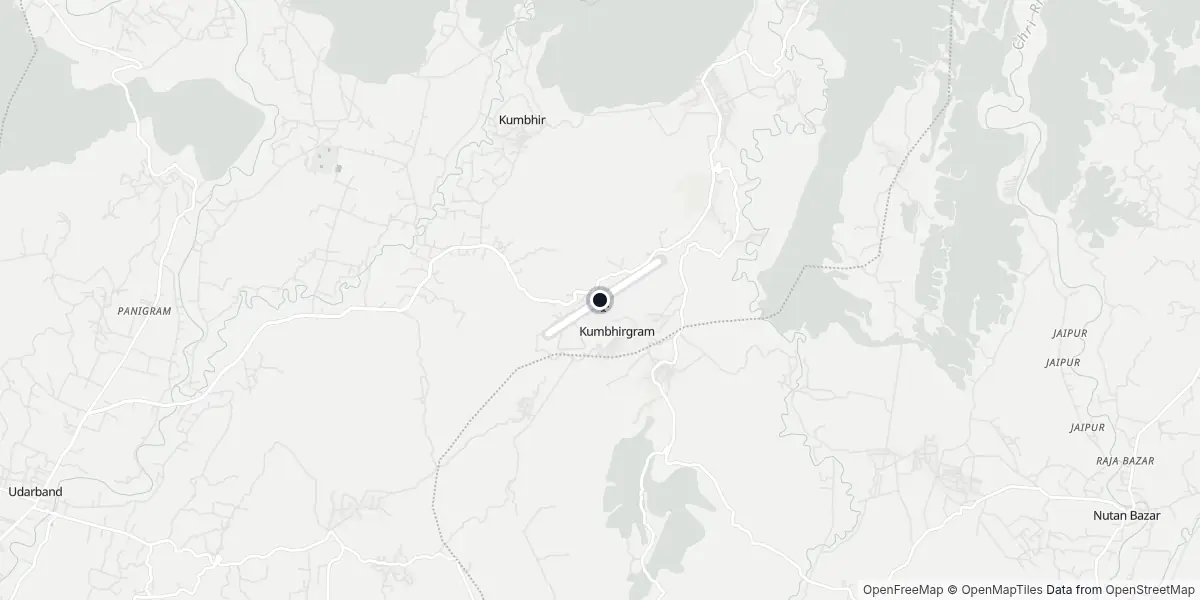 Mappa dell'Aeroporto di Silchar
