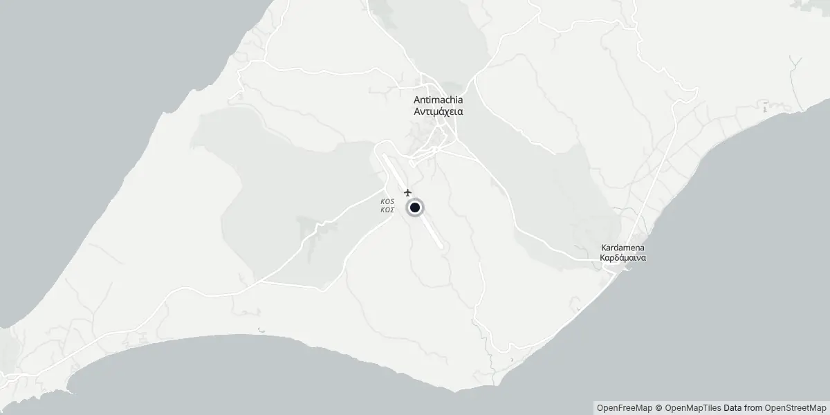 Mappa dell'Aeroporto di Kos