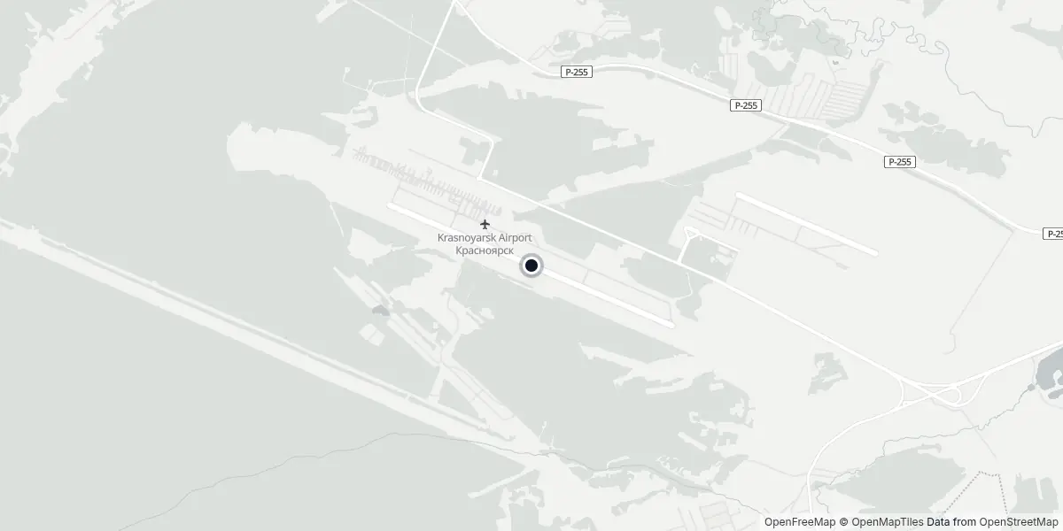 Mappa dell'Aeroporto di Krasnojarsk - Yemelyanovo