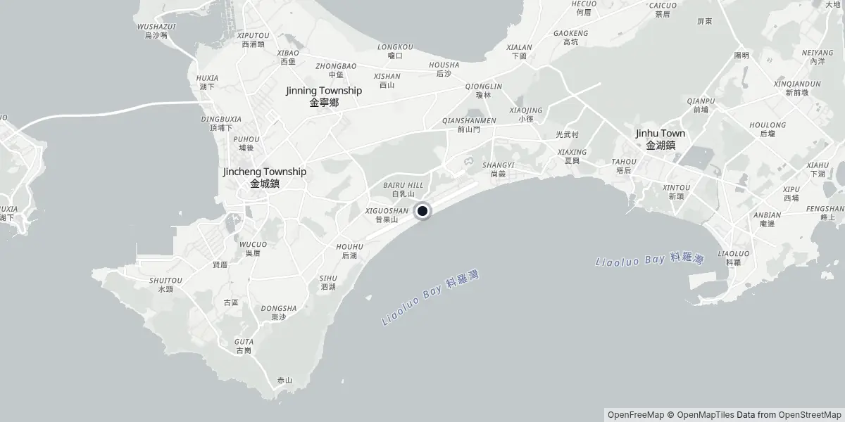 Mappa dell'Aeroporto di Kinmen