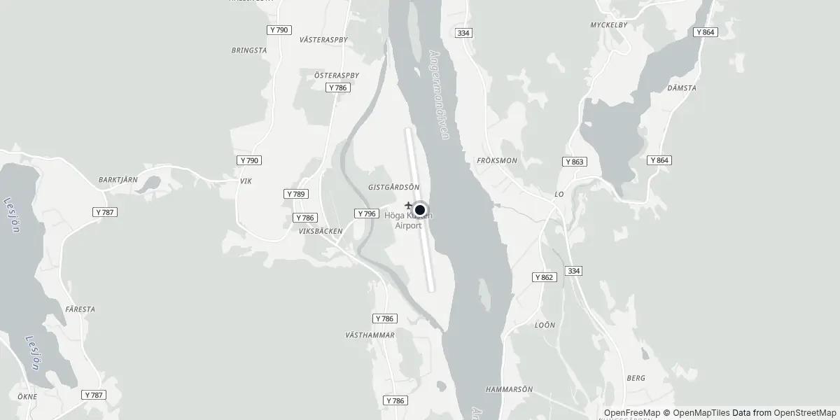 Mappa dell'Aeroporto di Kramfors-Sollefteå