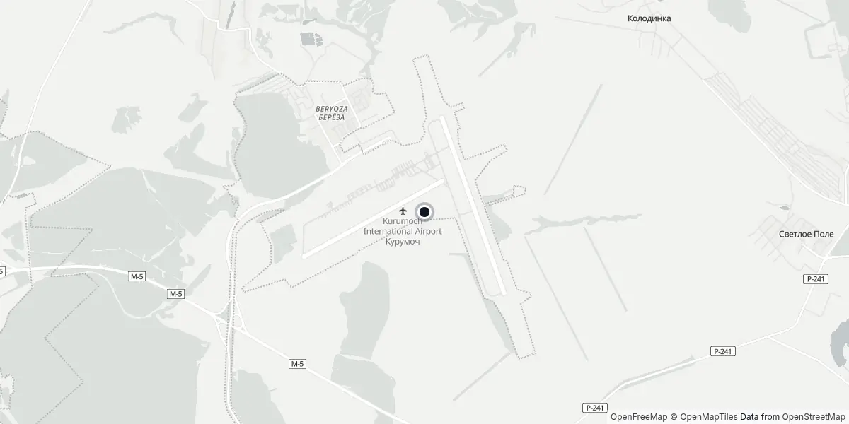 Mappa dell'Aeroporto di Samara - Kurumoch
