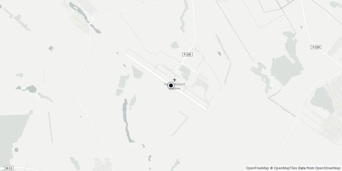 Mappa dell'Aeroporto di Kazan'