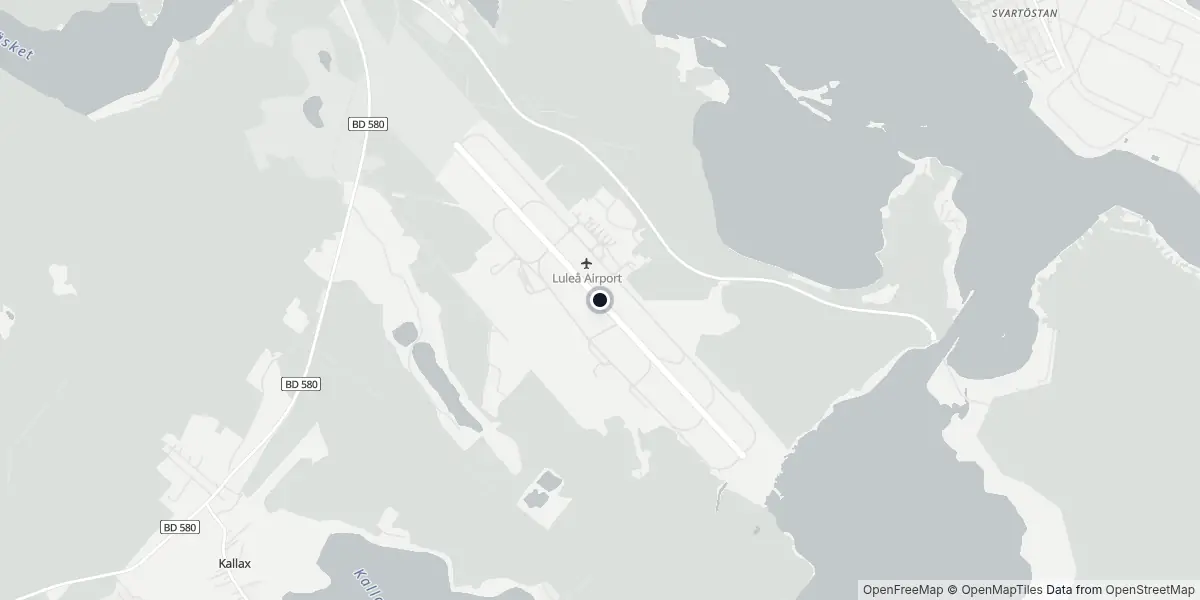 Mappa dell'Aeroporto di Luleå