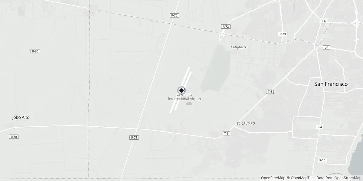 Mapa do Aeroporto de Maracaibo - La Chinita