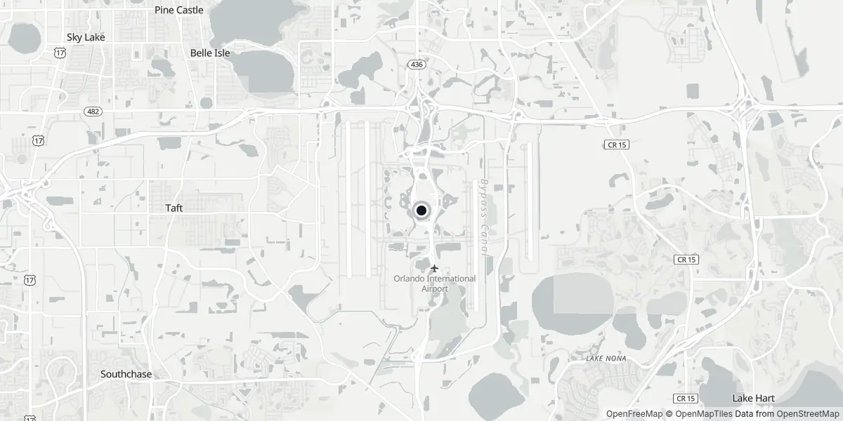 Mappa dell'Aeroporto di Orlando